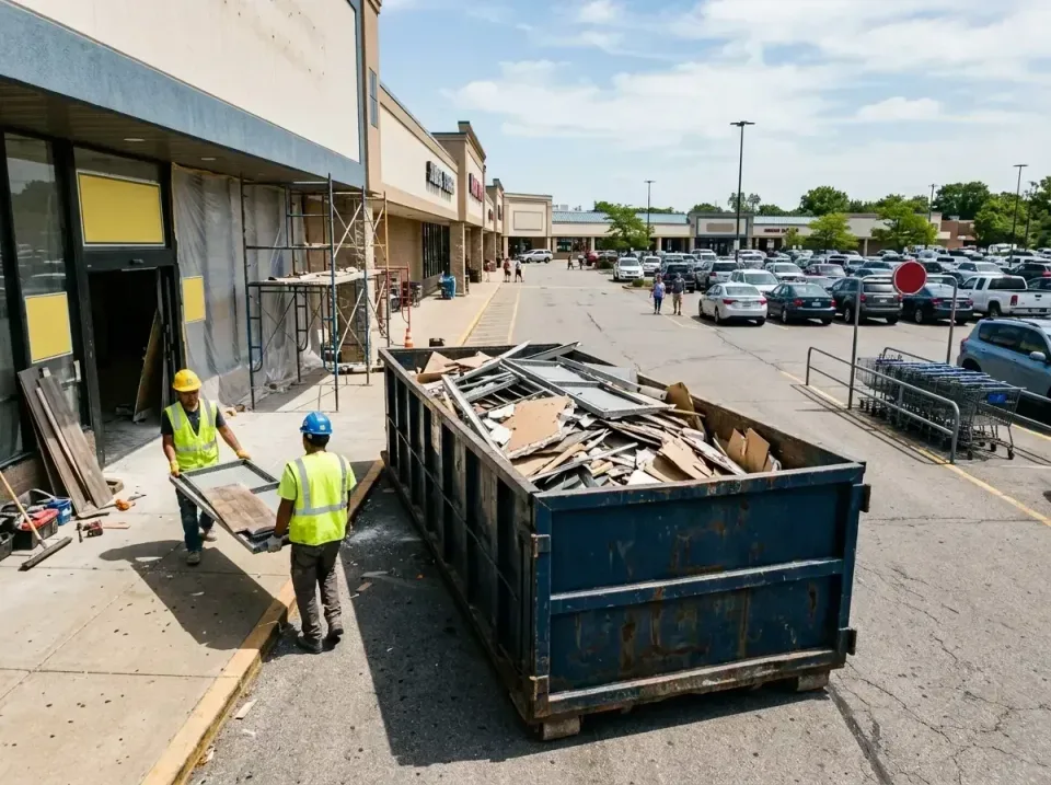 retail-store-renovation-debris-003 — frequently asked questions, Roll-off Dumpster Rentals in Pine Lawn, MO